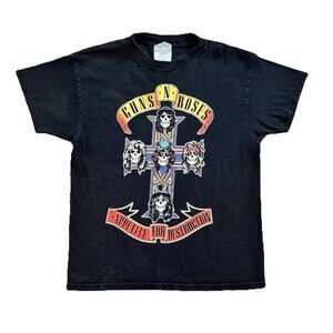 Y2K Guns N Roses Appetite For Destruction Youth Band T Shirt